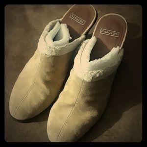 Harold's Leather Slip On Heeled Boot Sz 7M